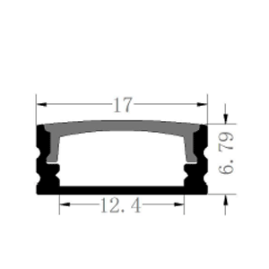 ขนาดรางไฟเส้นLED-Type-B