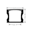 ขนาดรางไฟเส้นLED-Type-D