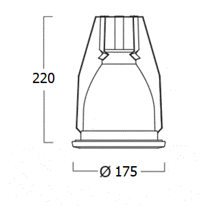 ขนาดโคม Downlight DOME-LG