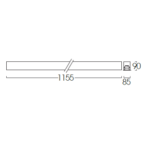 ขนาดโคมตะแกรงฝังฝ้า LRLL-1L