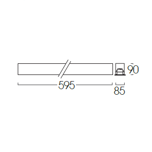 ขนาดโคมตะแกรงฝังฝ้า LRLL-1S