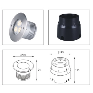 Drawing Uplight LED-ING-CRGB-3x3W