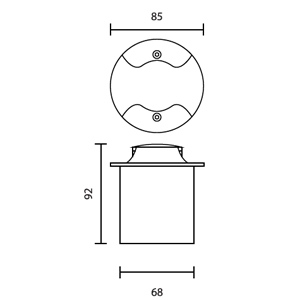 Drawing Uplight LED-SEGA-R2-2W