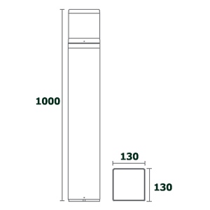 ขนาด-โคมไฟ-Bollard-light-DELTA-E27