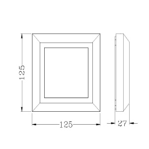 ขนาด-ไฟทางเดิน-HANA-A-3W-LED