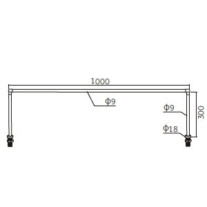 ขนาดไฟใส่ตู้โชว์ BAR LED 12W