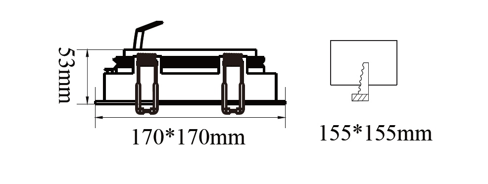 ขนาดโคมไฟดาวน์ไลท์-AR111 SAKURA-S1